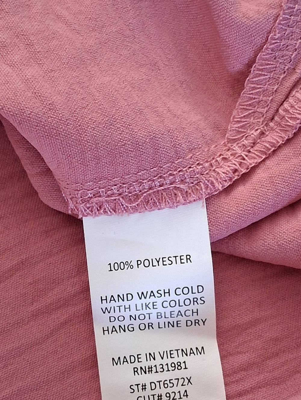 Naïf Montreal/ Mauve Pink Cork Button Up Blouse/ Crepe Material/ Size US 2X - Picture 9 of 13